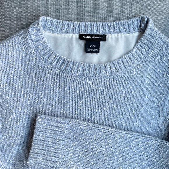 Club Monaco 2 Layer Cotton Sweater - Picture 4 of 5